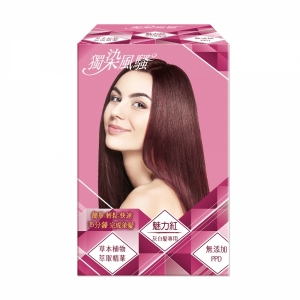 獨染風騷染髮乳_魅力紅